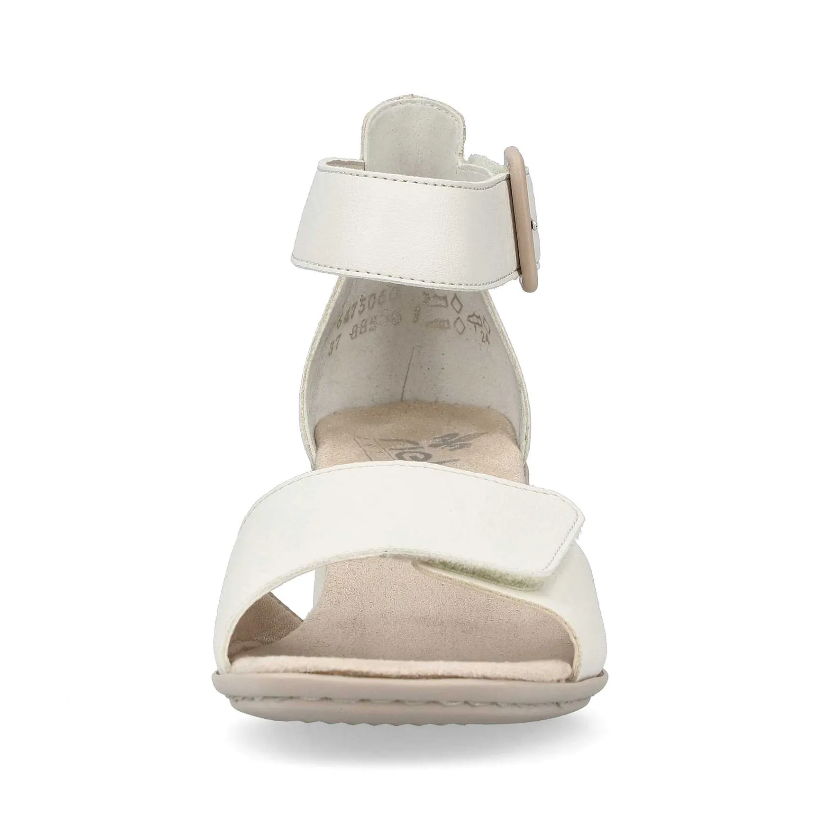 Hot Women'S Strappy Sandals Light Beige Ladies Heeled Shoes