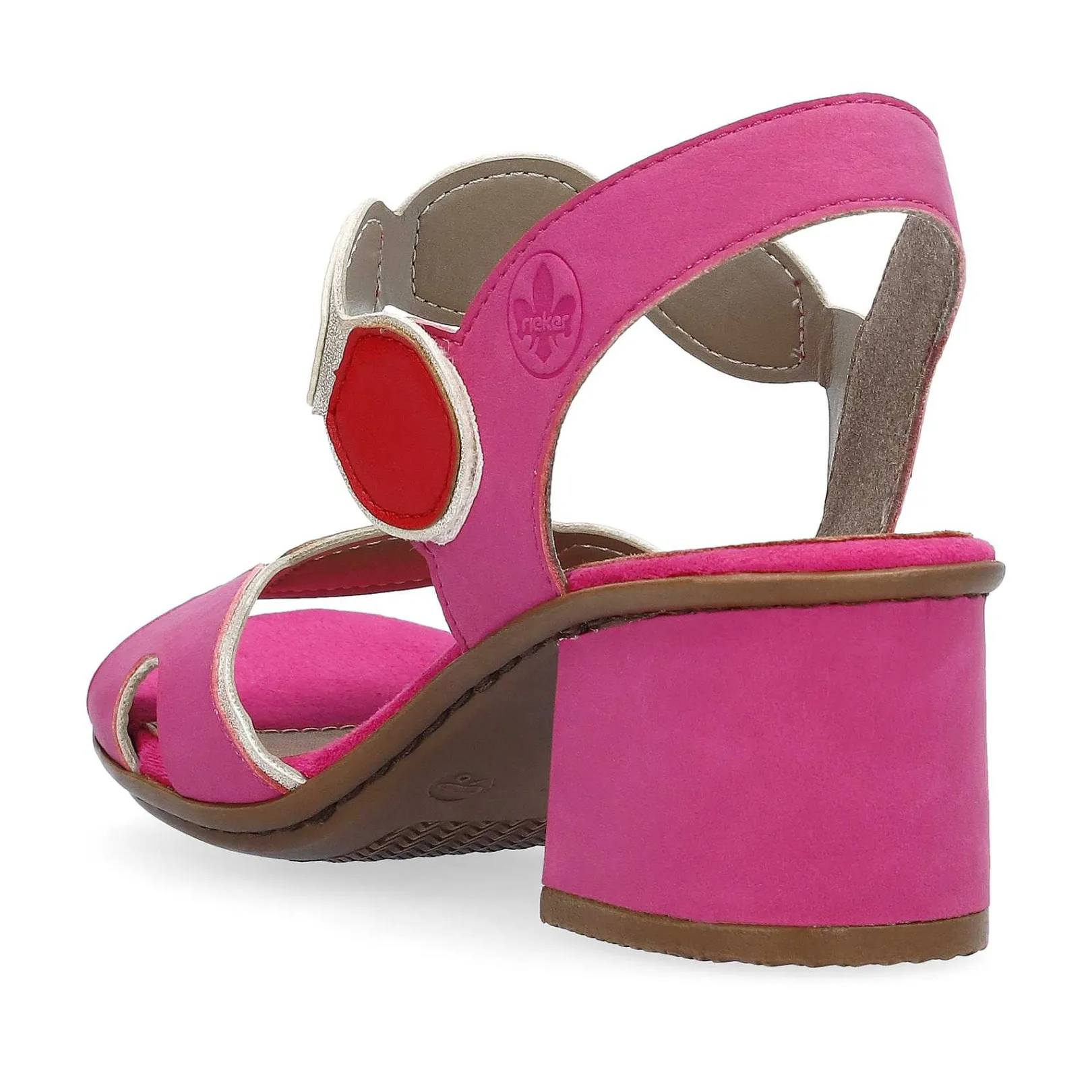 Sale Women'S Strappy Sandals Pink Ladies Heeled Shoes