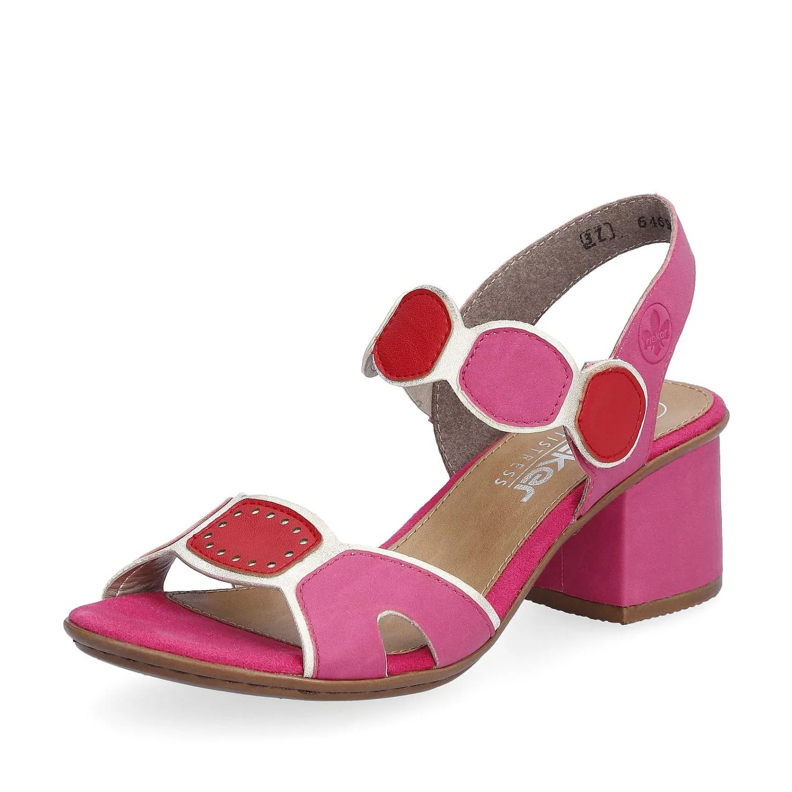 Sale Women'S Strappy Sandals Pink Ladies Heeled Shoes