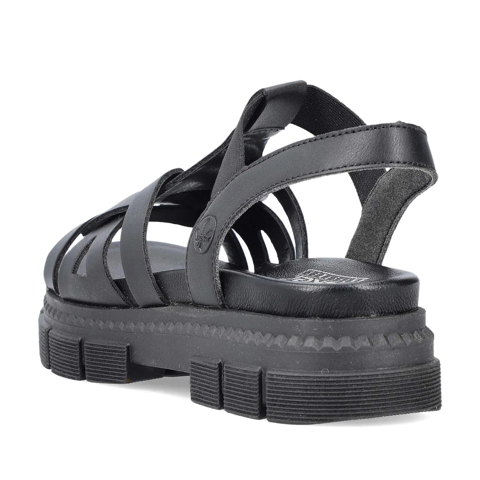 Online Women'S Strappy Sandals Asphalt Black Ladies Vegan