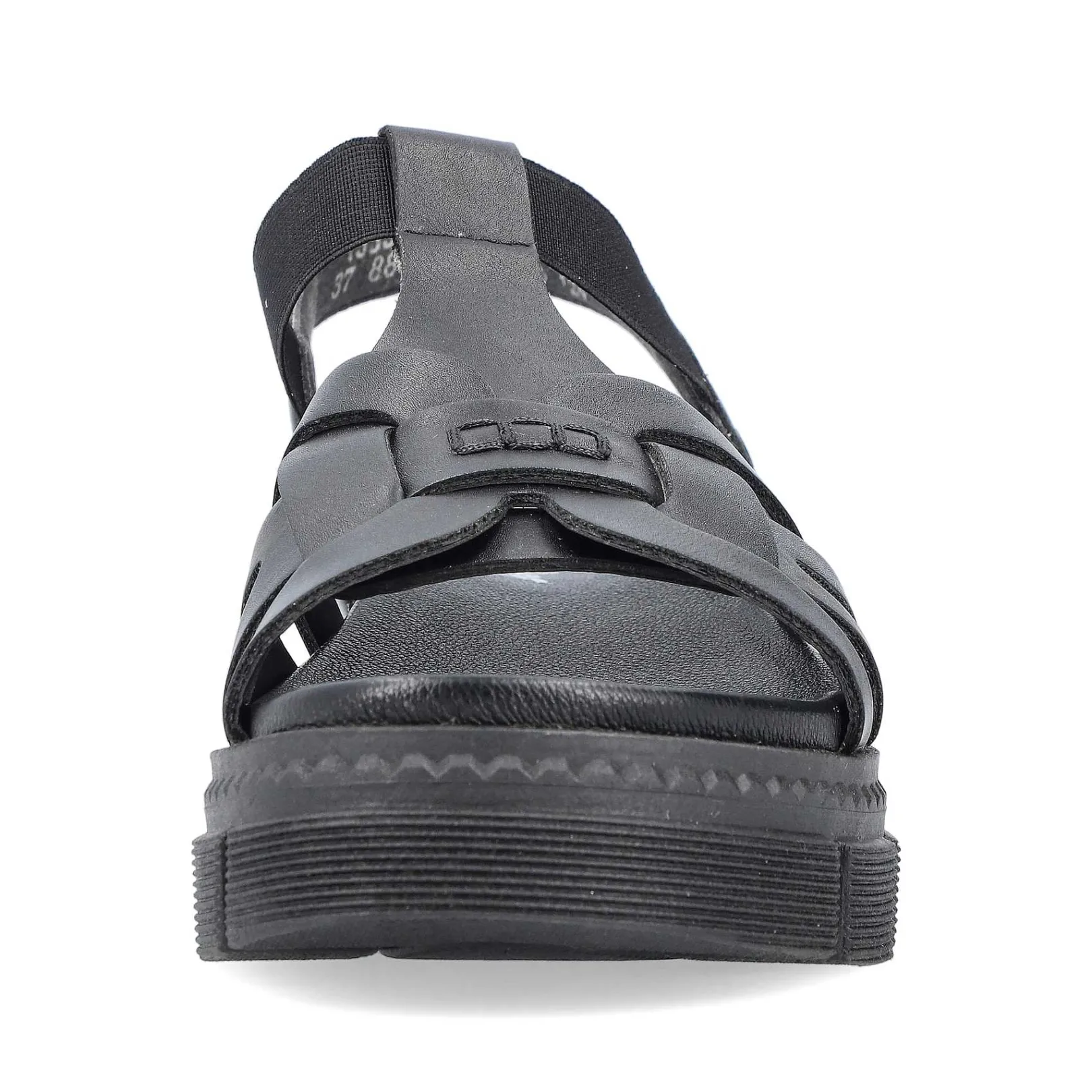Online Women'S Strappy Sandals Asphalt Black Ladies Vegan