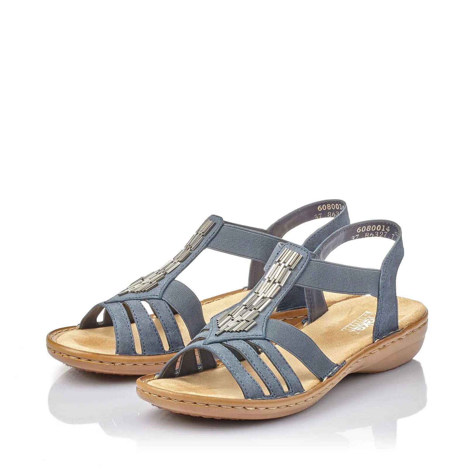 Hot Women'S Strappy Sandals Slate Blue Ladies Sandals & Sandals