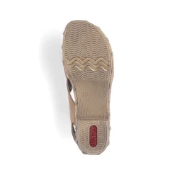 Women'S Strappy Sandals Light Beige Ladies Heeled Shoes