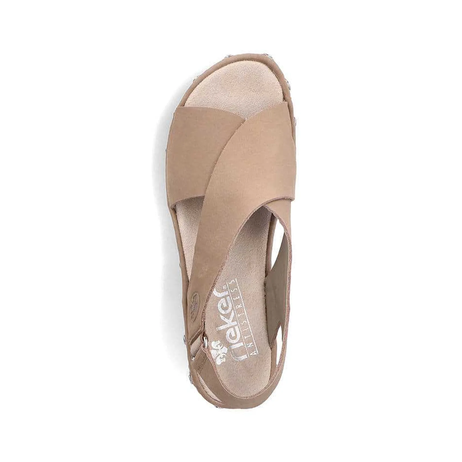 Women'S Strappy Sandals Light Beige Ladies Heeled Shoes