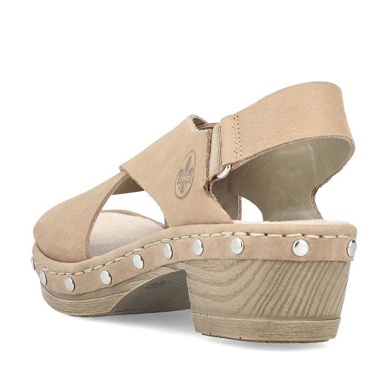 Women'S Strappy Sandals Light Beige Ladies Heeled Shoes