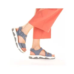 Discount Women'S Strappy Sandals Slate Blue Ladies Sandals & Sandals