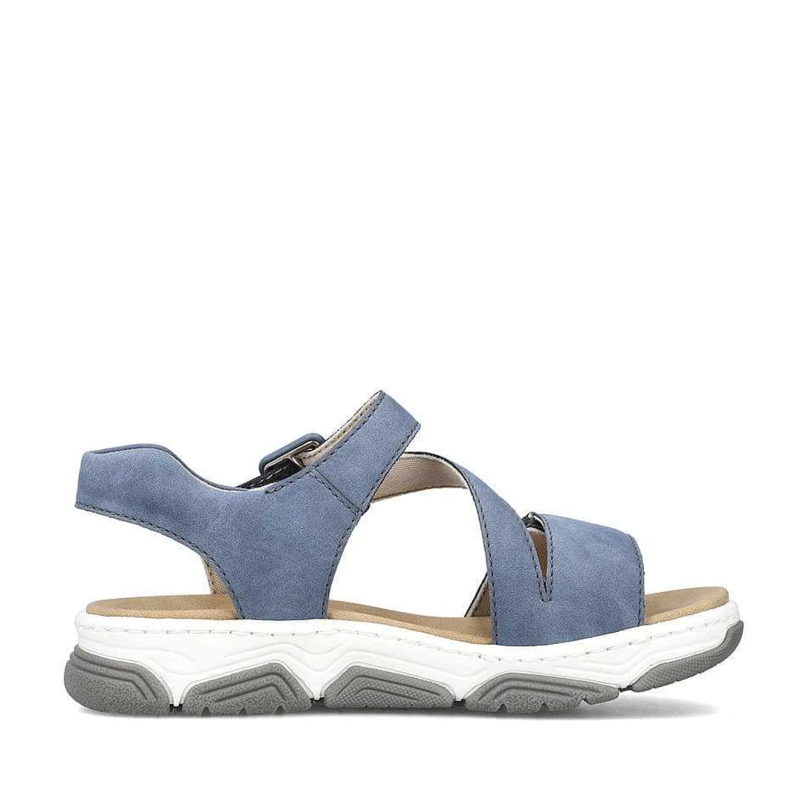Discount Women'S Strappy Sandals Slate Blue Ladies Sandals & Sandals