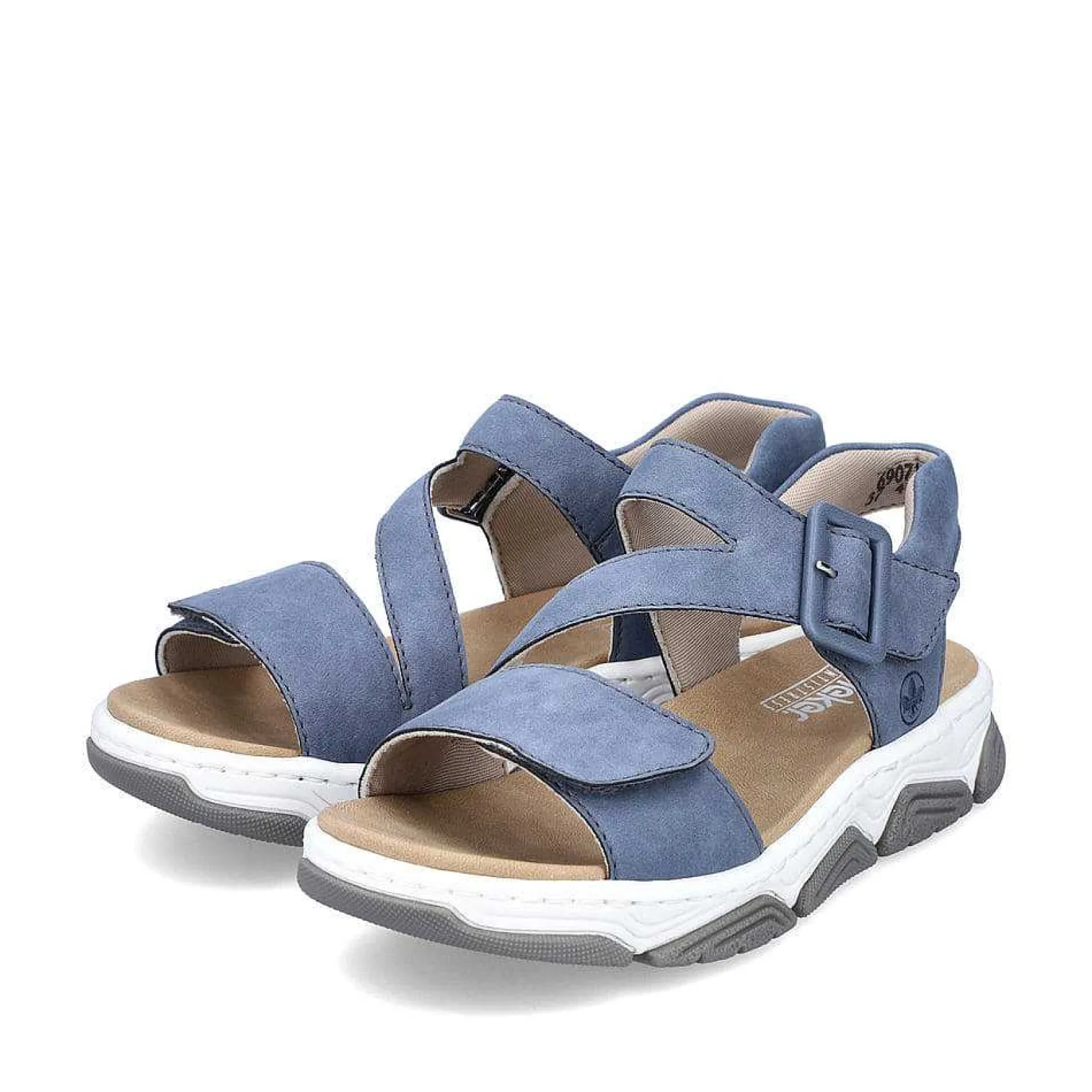Discount Women'S Strappy Sandals Slate Blue Ladies Sandals & Sandals