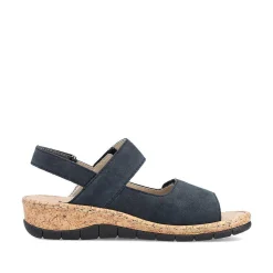 Outlet Women'S Strappy Sandals Pacific Blue Ladies Sandals & Sandals