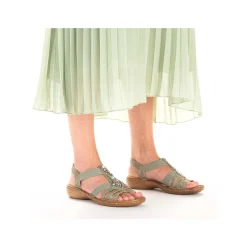 Outlet Women'S Strappy Sandals Mint Green Ladies Sandals & Sandals
