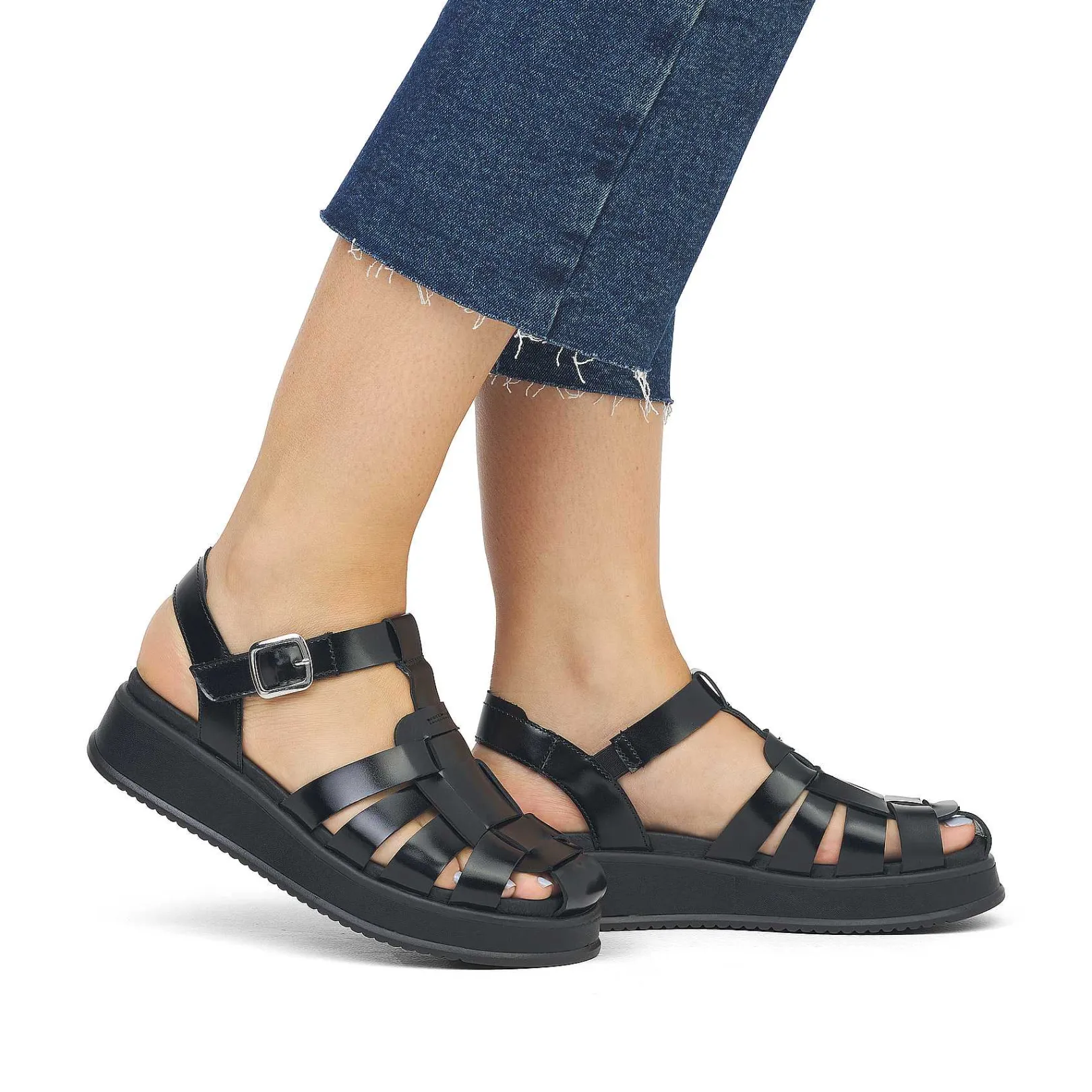 Best Women'S Strappy Sandals Noir Ladies Sandals & Sandals