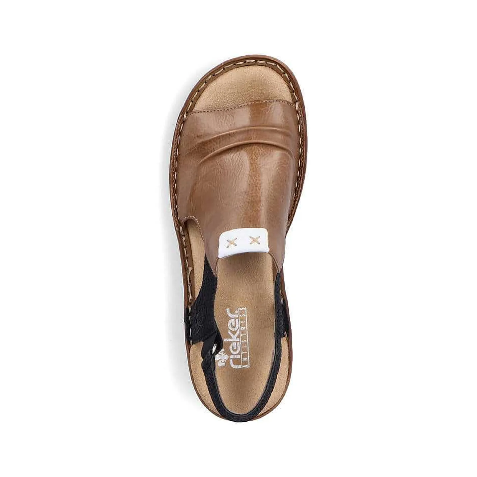 Women'S Strappy Sandals Nut Brown-Deep Black Ladies Sandals & Sandals