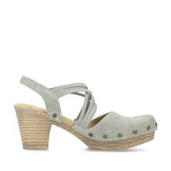 Best Women'S Strappy Sandals Mint Green Ladies Heeled Shoes