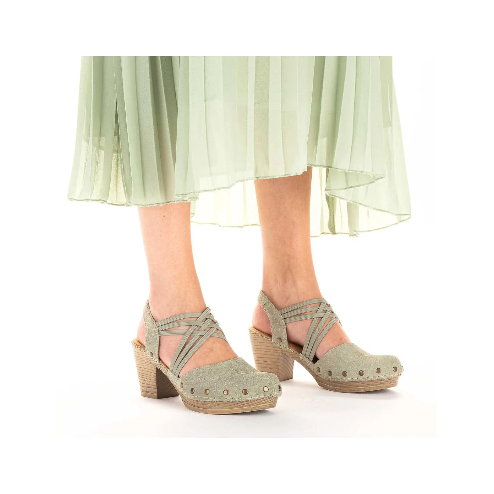 Best Women'S Strappy Sandals Mint Green Ladies Heeled Shoes