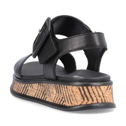 Outlet Women'S Strappy Sandals Midnight Black Ladies Sandals & Sandals