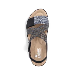 Discount Women'S Strappy Sandals Night Black Ladies Sandals & Sandals