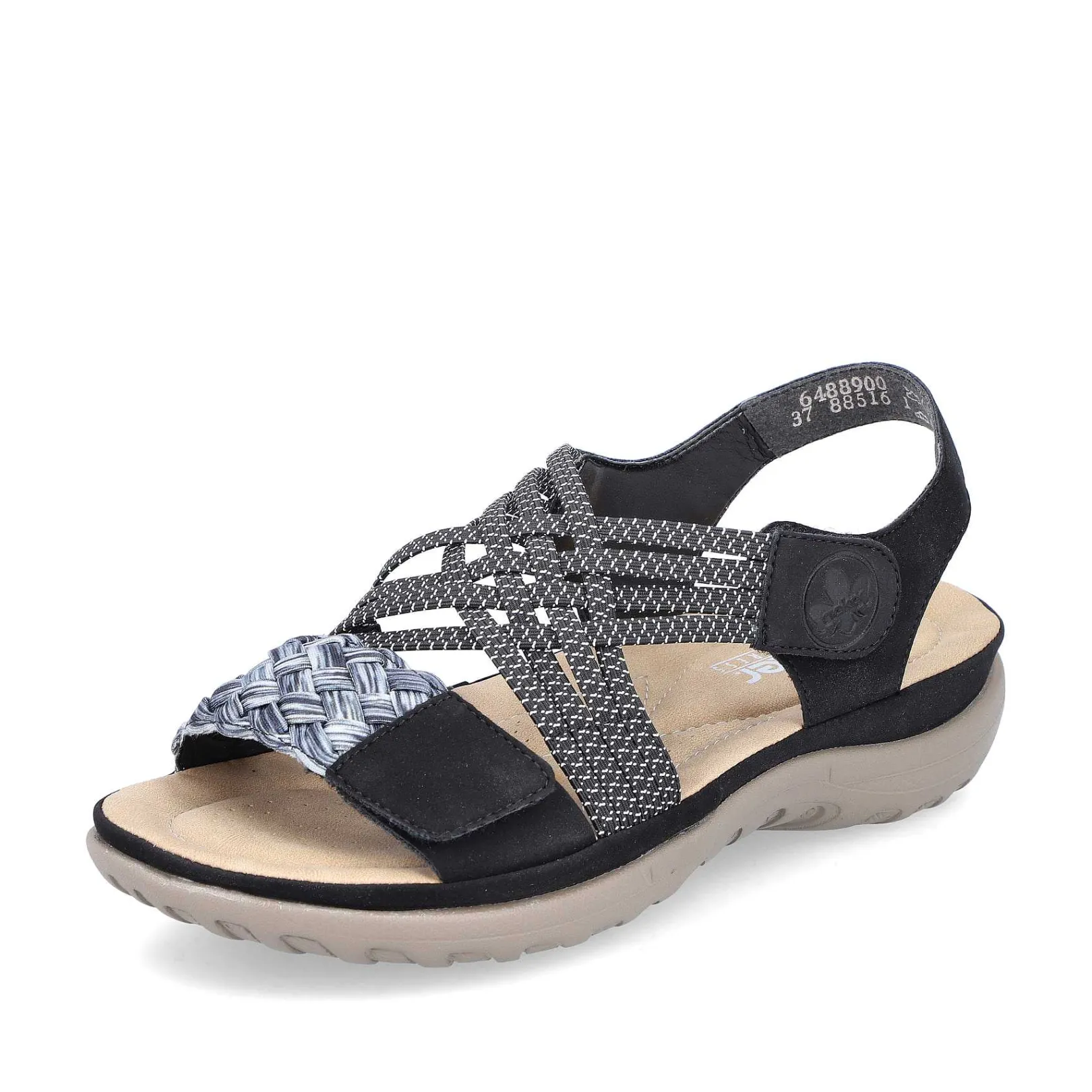 Discount Women'S Strappy Sandals Night Black Ladies Sandals & Sandals