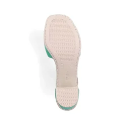 Clearance Women'S Strappy Sandals Leaf Green Ladies Heeled Shoes
