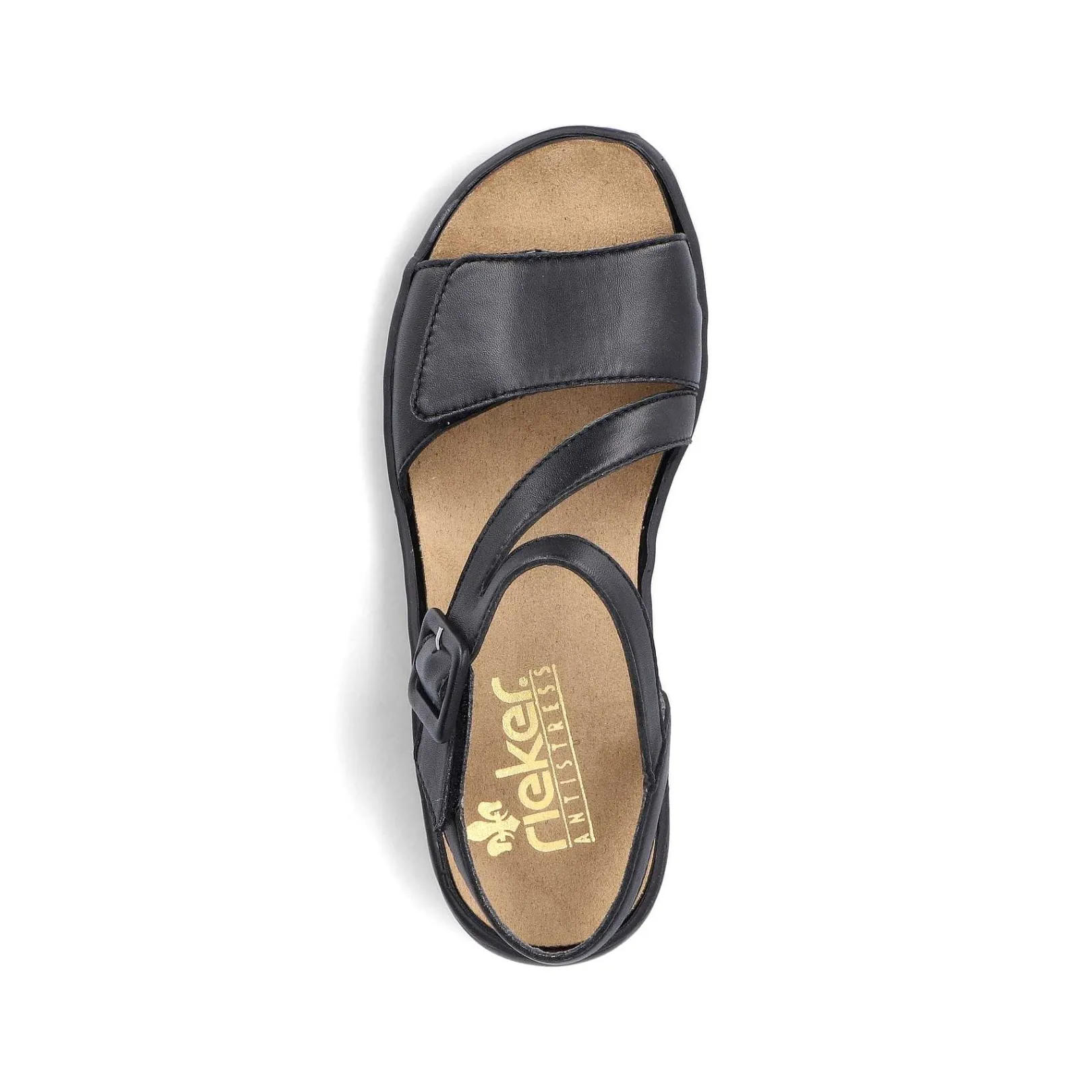 Sale Women'S Strappy Sandals Asphalt Black Ladies Sandals & Sandals