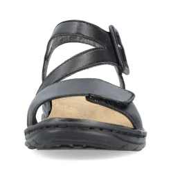 Sale Women'S Strappy Sandals Asphalt Black Ladies Sandals & Sandals