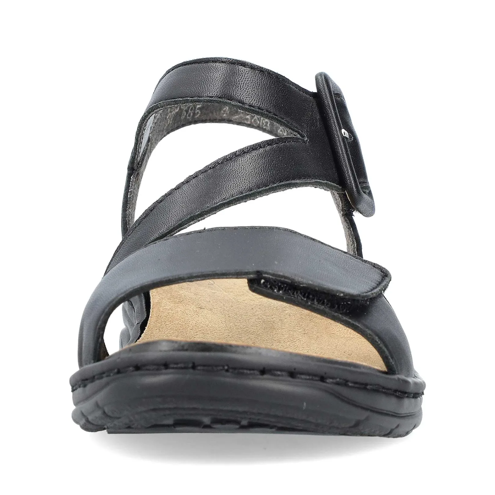 Sale Women'S Strappy Sandals Asphalt Black Ladies Sandals & Sandals