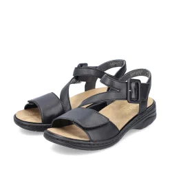 Sale Women'S Strappy Sandals Asphalt Black Ladies Sandals & Sandals