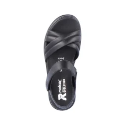 Discount Women'S Strappy Sandals Midnight Black Ladies Sandals & Sandals