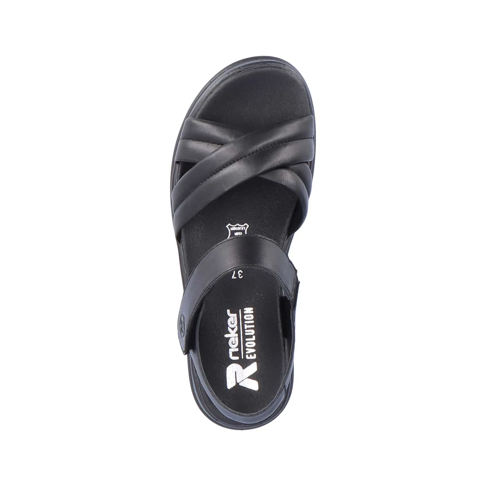 Discount Women'S Strappy Sandals Midnight Black Ladies Sandals & Sandals