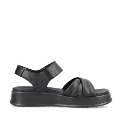 Discount Women'S Strappy Sandals Midnight Black Ladies Sandals & Sandals