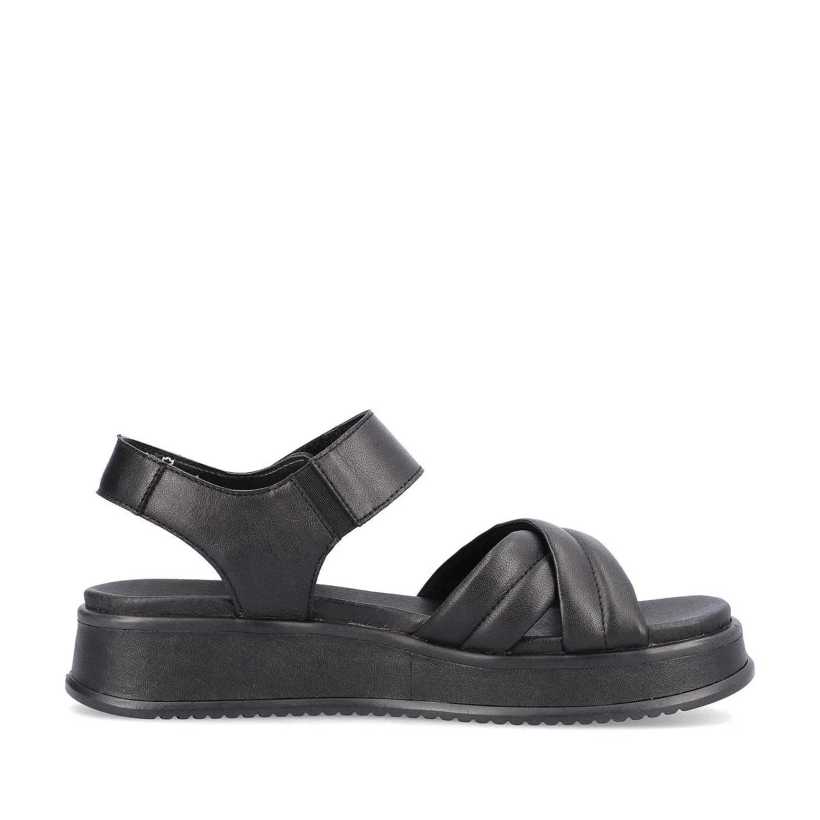 Discount Women'S Strappy Sandals Midnight Black Ladies Sandals & Sandals