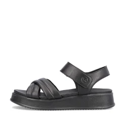 Discount Women'S Strappy Sandals Midnight Black Ladies Sandals & Sandals