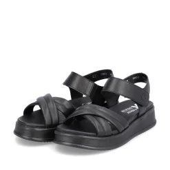Discount Women'S Strappy Sandals Midnight Black Ladies Sandals & Sandals