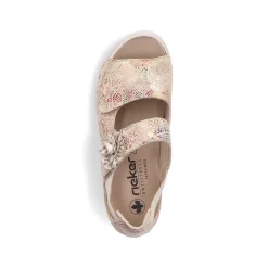 Women'S Strappy Sandals Multi-Cream Ladies Sandals & Sandals