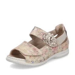 Women'S Strappy Sandals Multi-Cream Ladies Sandals & Sandals