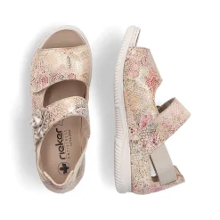 Women'S Strappy Sandals Multi-Cream Ladies Sandals & Sandals