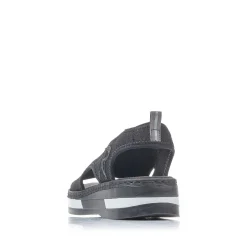 Discount Women'S Strappy Sandals Night Black Ladies Sandals & Sandals