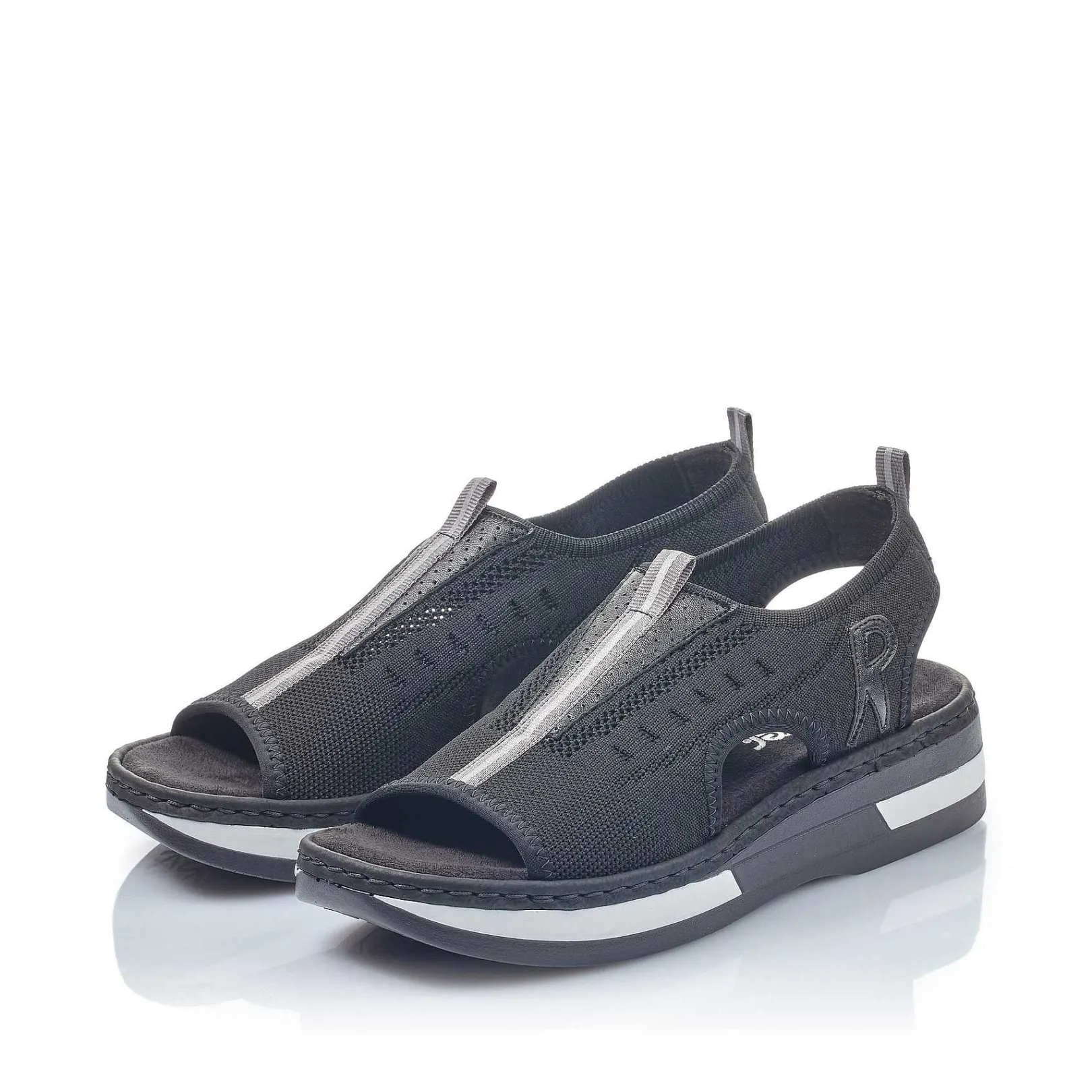 Discount Women'S Strappy Sandals Night Black Ladies Sandals & Sandals