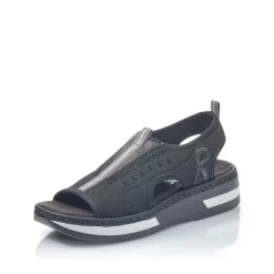 Discount Women'S Strappy Sandals Night Black Ladies Sandals & Sandals