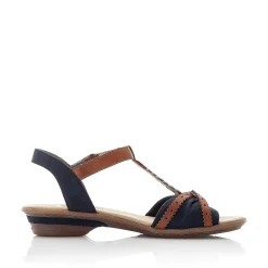 Best Women'S Strappy Sandals Sea Blue-Brown Ladies Sandals & Sandals