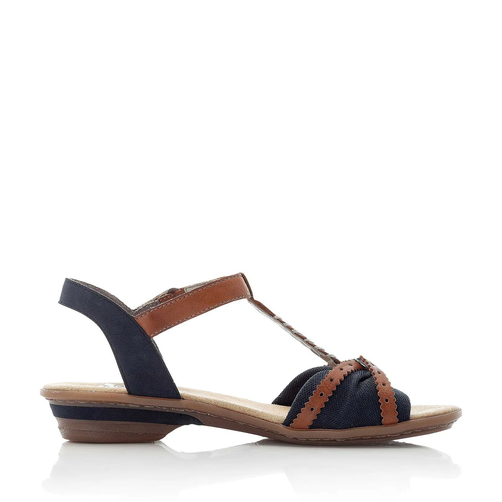 Best Women'S Strappy Sandals Sea Blue-Brown Ladies Sandals & Sandals