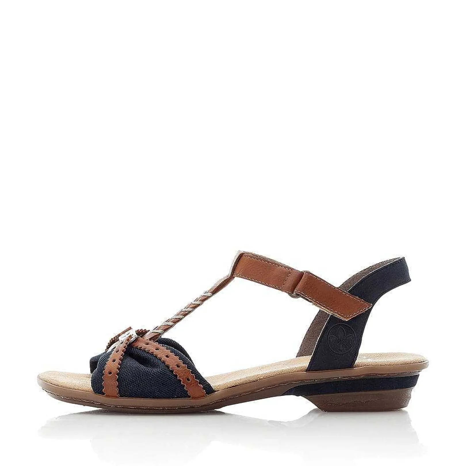 Best Women'S Strappy Sandals Sea Blue-Brown Ladies Sandals & Sandals