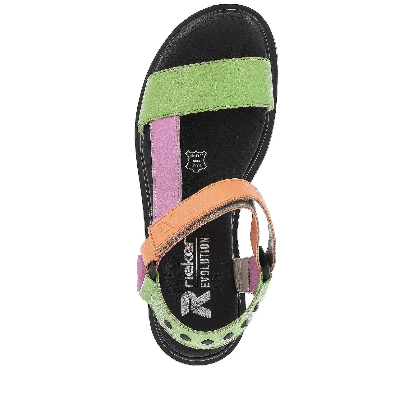 Online Women'S Strappy Sandals Black-Green-Pink-Orange Ladies Colorful Styles