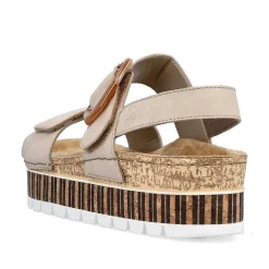 Sale Women'S Strappy Sandals Sand Beige Ladies Sandals & Sandals