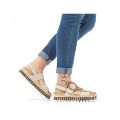 Sale Women'S Strappy Sandals Sand Beige Ladies Sandals & Sandals