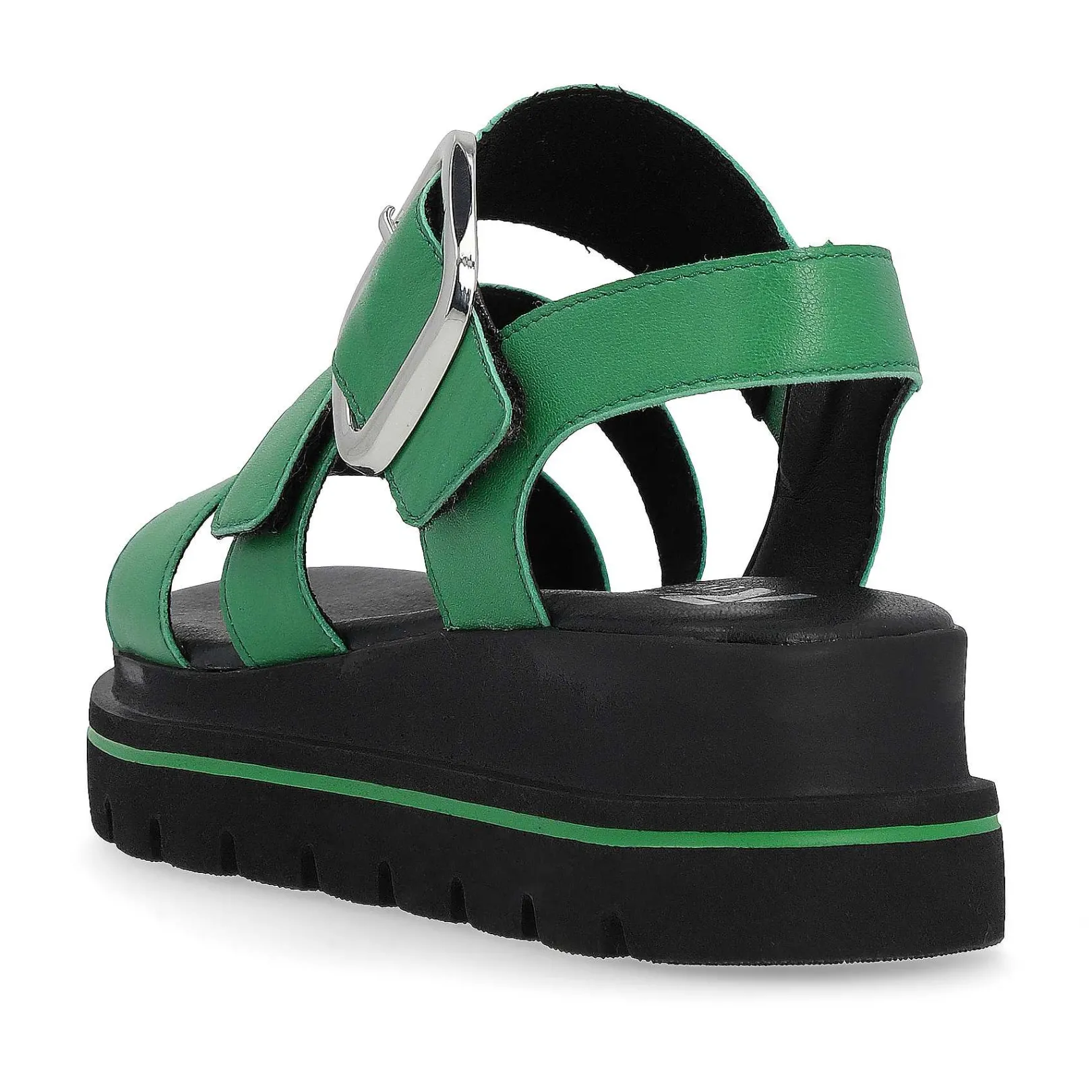 Online Women'S Strappy Sandals Emerald Green Ladies Colorful Styles