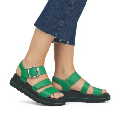 Online Women'S Strappy Sandals Emerald Green Ladies Colorful Styles