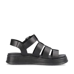 Online Women'S Strappy Sandals Night Black Ladies Sandals & Sandals