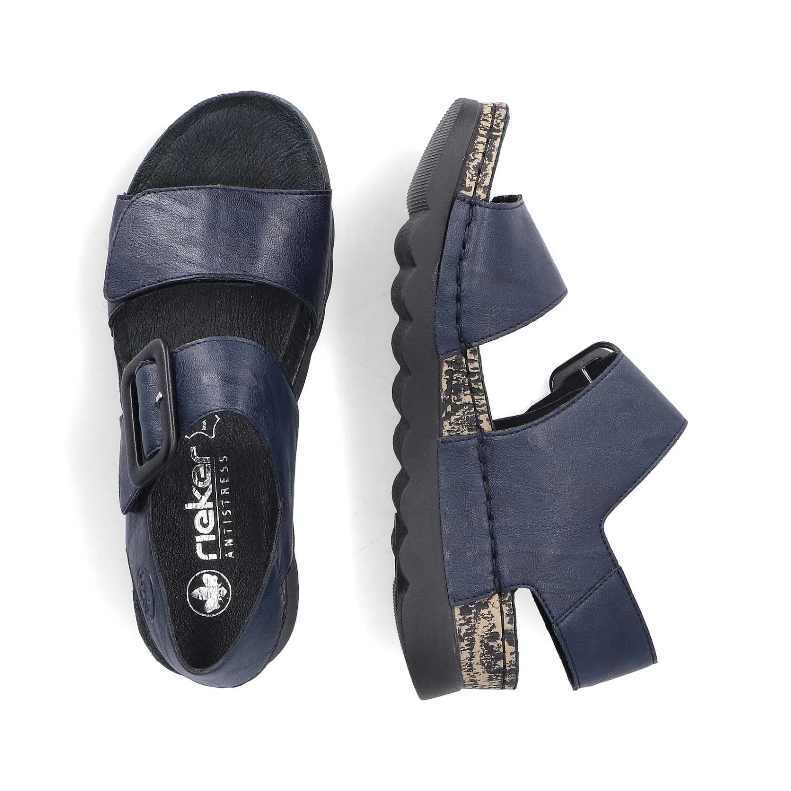 Sale Women'S Strappy Sandals Steel Blue Ladies Sandals & Sandals