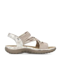 Women'S Strappy Sandals Cream Beige Ladies Sandals & Sandals