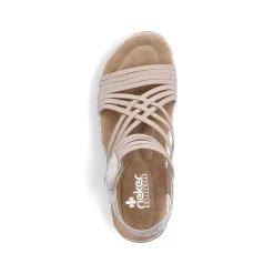 Women'S Strappy Sandals Cream Beige Ladies Sandals & Sandals